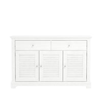 Salcombe Large Sideboard White 3 Doors 4 Shelves 2 Drawers