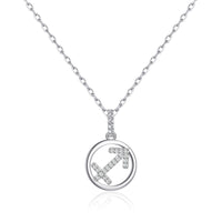 Sagittarius Star Sign Zodiac Necklace with Zircondia® Crystals