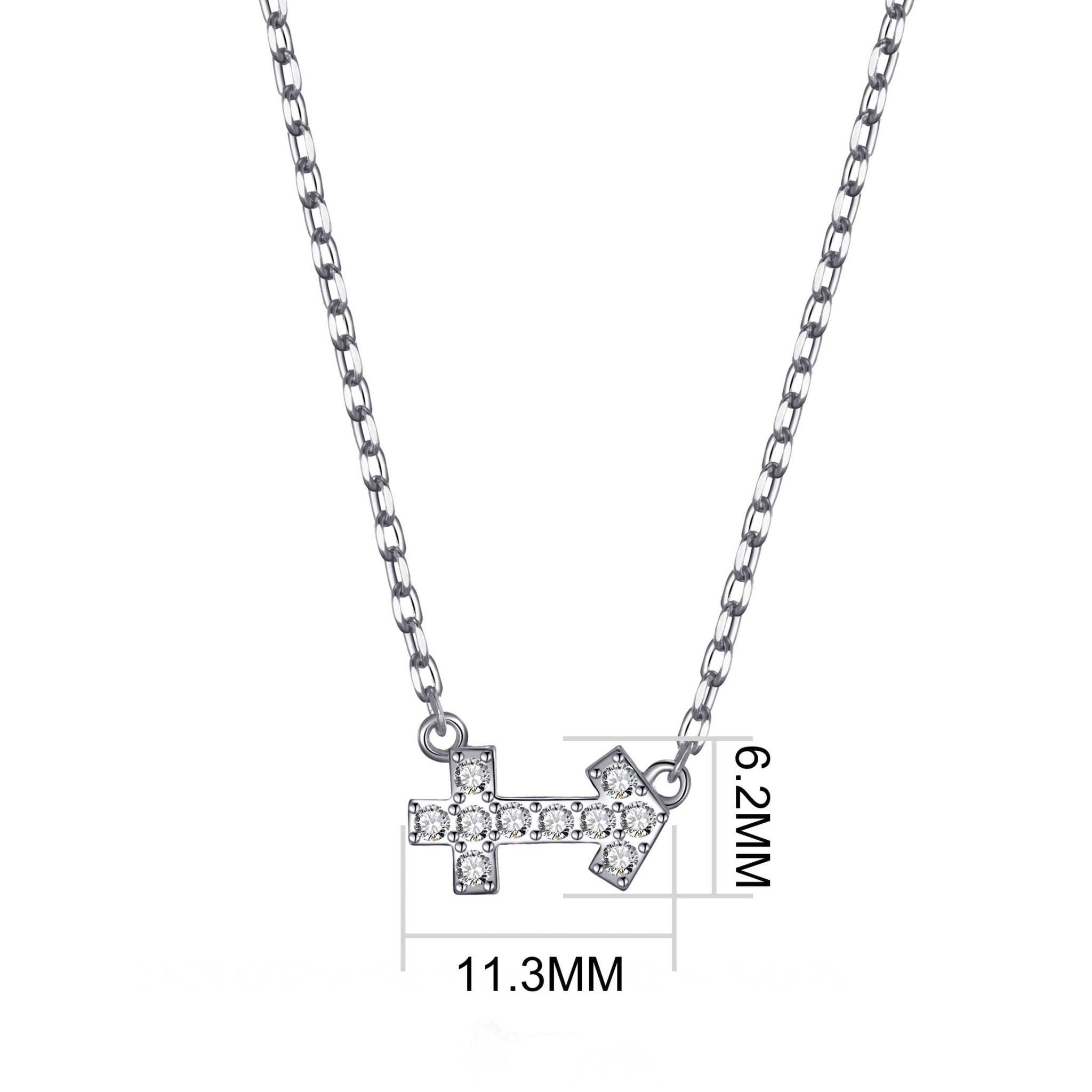 Sagittarius Zodiac Star Sign Necklace Created with Zircondia® Crystals