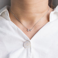 Sagittarius Zodiac Star Sign Necklace Created with Zircondia® Crystals