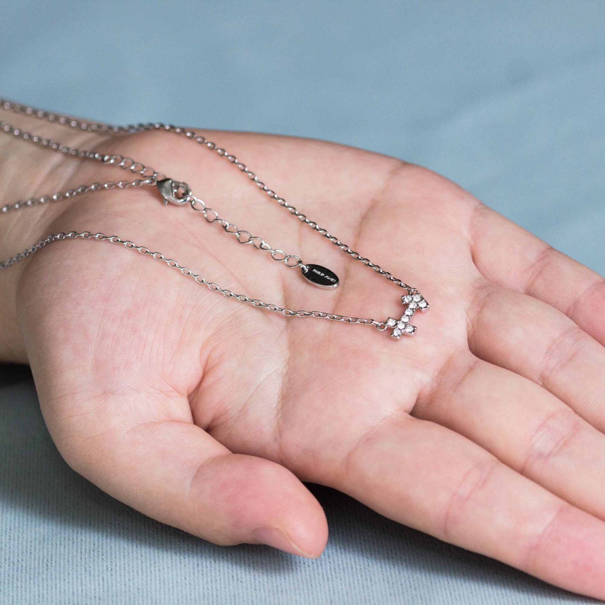 Sagittarius Zodiac Star Sign Necklace Created with Zircondia® Crystals