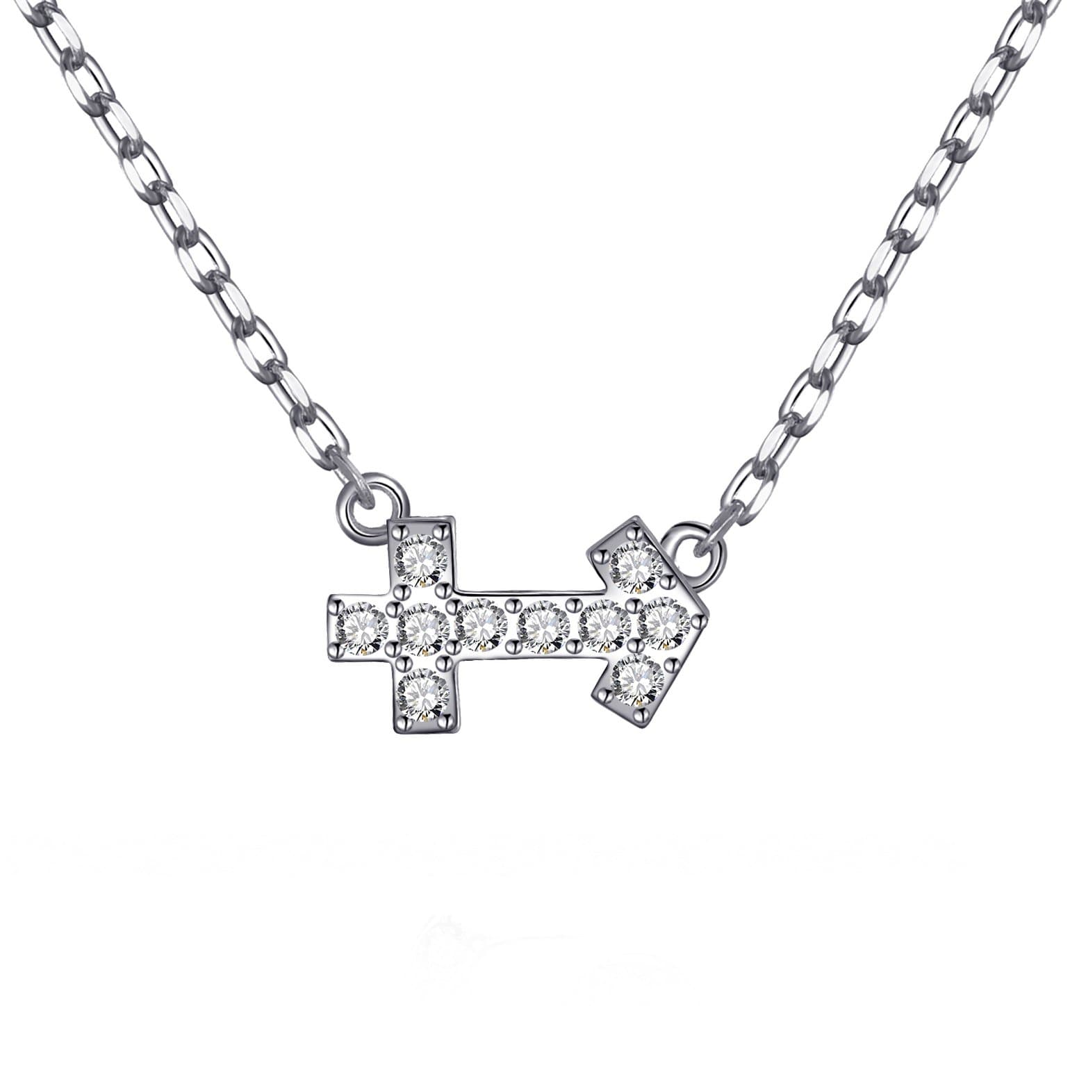 Sagittarius Zodiac Star Sign Necklace Created with Zircondia® Crystals