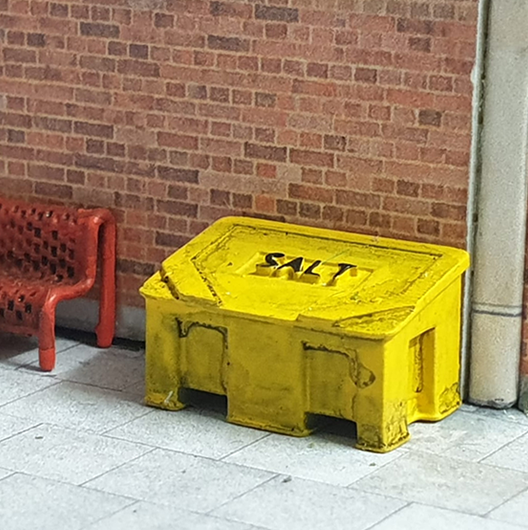 OO Scale | Ready to Paint | Salt and Grit Bin - Style 1 (4 pack)