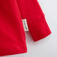 ScandiBugs Own Label Organic Long Sleeve Top - Roaring Red