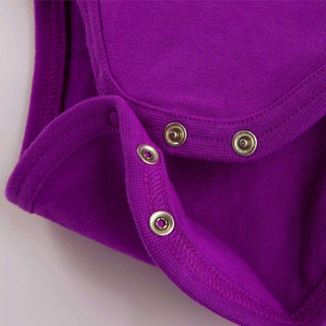 ScandiBugs Own Label Organic Long Sleeve Vest - Perfectly Purple