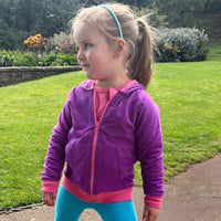ScandiBugs Own Label Organic Reversible Hoodie - Bubblegum Pink & Perfectly Purple