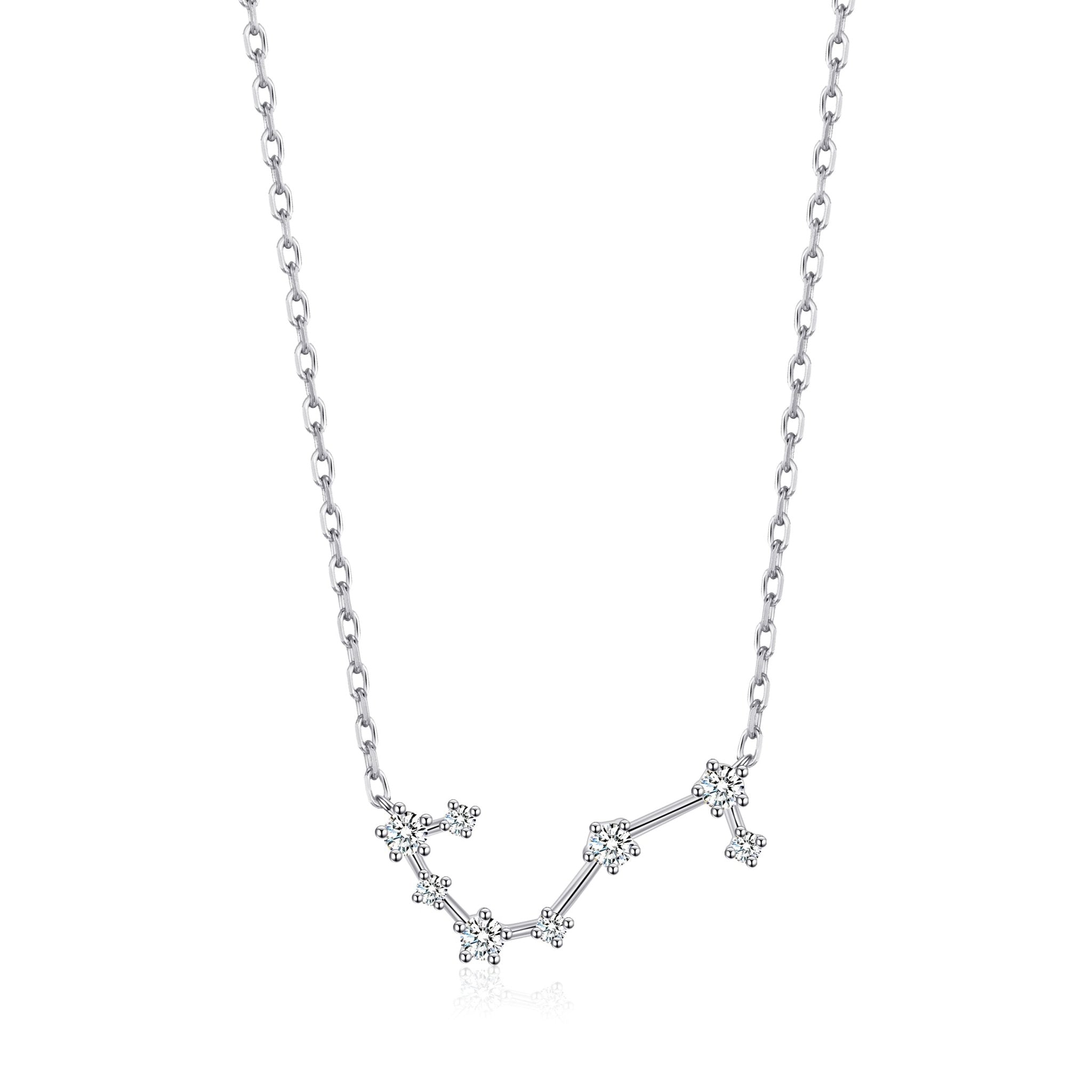 Scorpio Star Sign Zodiac Constellation Necklace with Zircondia® Crystals