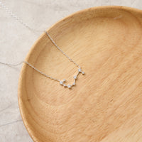 Scorpio Star Sign Zodiac Constellation Necklace with Zircondia® Crystals