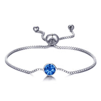 September (Sapphire) Birthstone Bracelet Created with Zircondia® Crystals