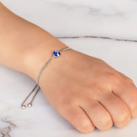 September (Sapphire) Birthstone Bracelet Created with Zircondia® Crystals