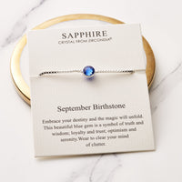 September (Sapphire) Birthstone Bracelet Created with Zircondia® Crystals