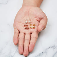 Set of Three Love Knot Earrings