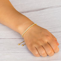 Set of Three Solitaire Friendship Bracelet Created with Zircondia® Crystals