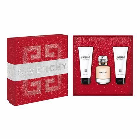 Givenchy L'Interdit Gift Set 50ml EDP + 75ml Body Lotion + 75ml Shower Oil