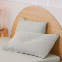 Ackly Bamboo Sage Green Pillowcases - Luxurious Comfort & Style Pair
