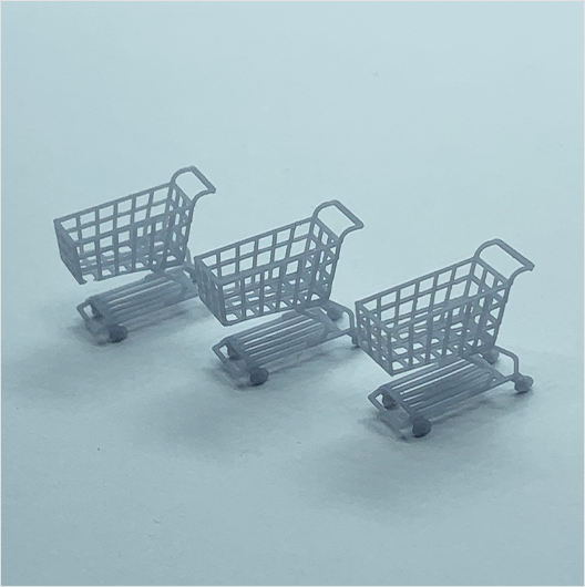 OO Scale | Ready to Paint | Shopping Trolley (3 pack)