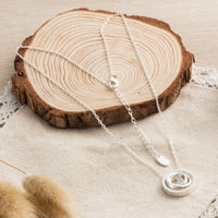 Silver Plated Always My Mother Quote Necklace Created with Zircondia® Crystals