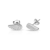 Silver Plated Angel Wing Earrings