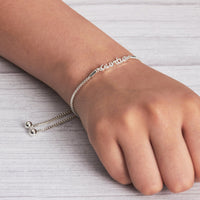 Silver Plated Auntie Bracelet Created with Zircondia® Crystals with Gift Box