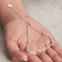 Silver Plated Ball Bracelet