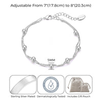Silver Plated Ball Bracelet