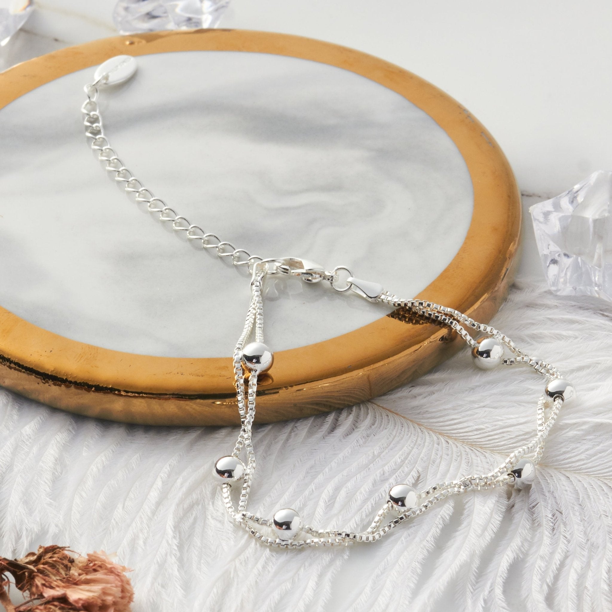 Silver Plated Ball Bracelet