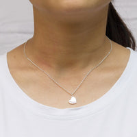 Silver Plated Big Sister and Little Sister Necklace Set with Quote Card