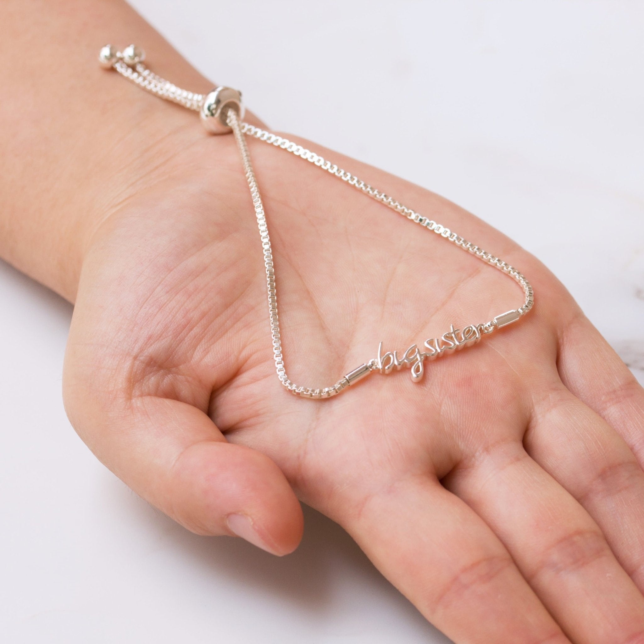 Silver Plated Big Sister Bracelet Created with Zircondia® Crystals