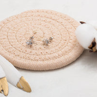 Silver Plated Bumble Bee Earrings