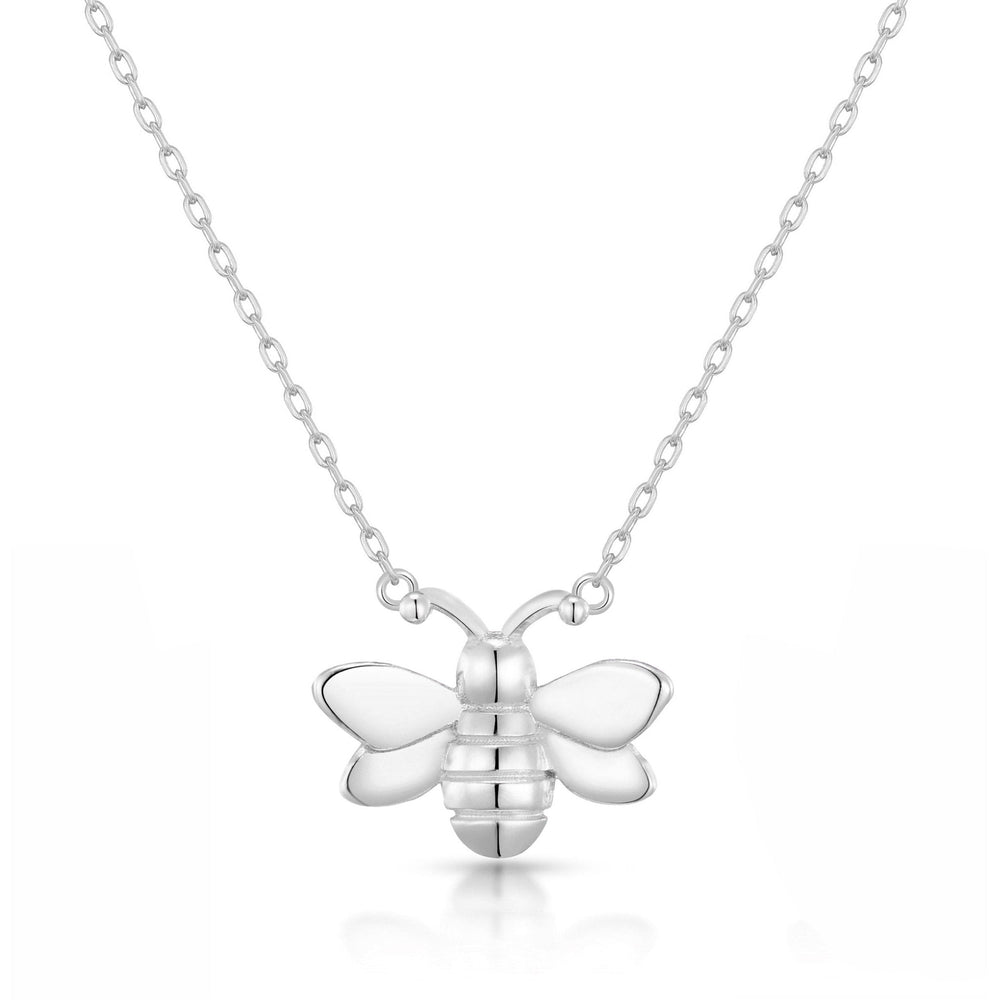 Silver Plated Bumble Bee Necklace