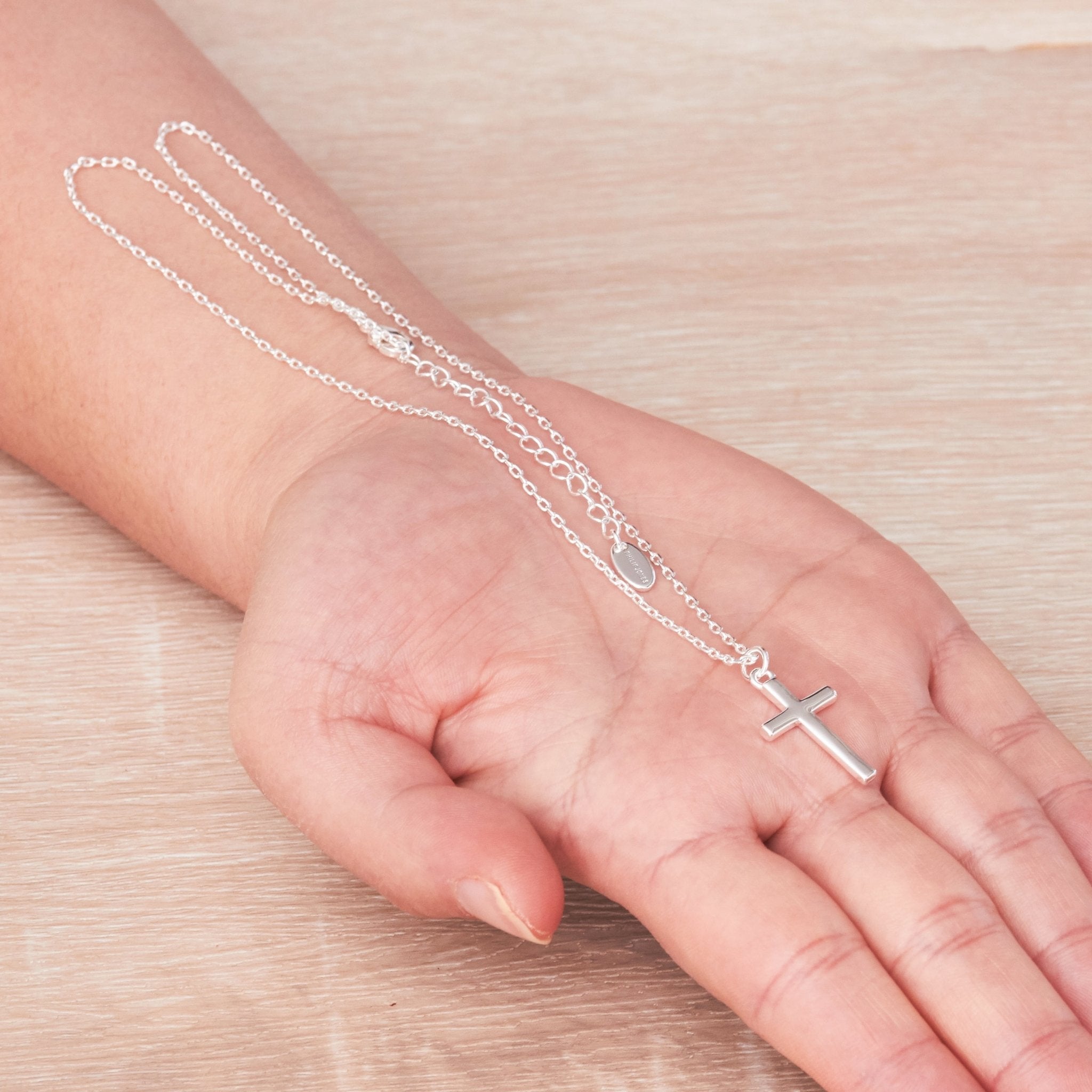 Silver Plated Cross Necklace