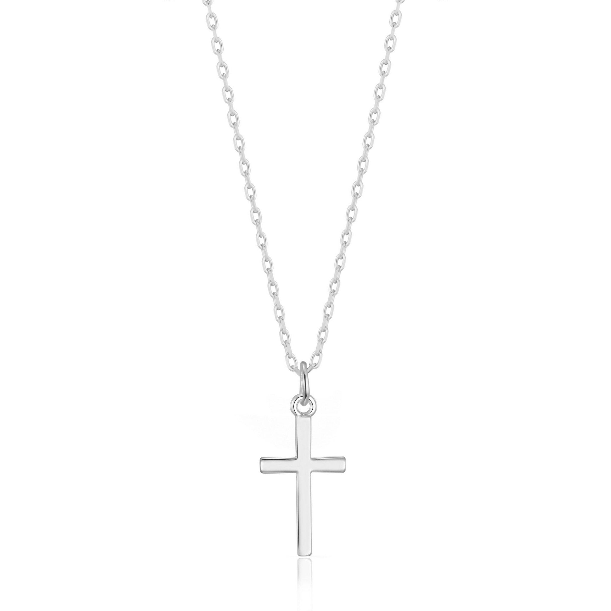 Silver Plated Cross Necklace