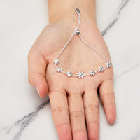 Silver Plated Daisy Bracelet