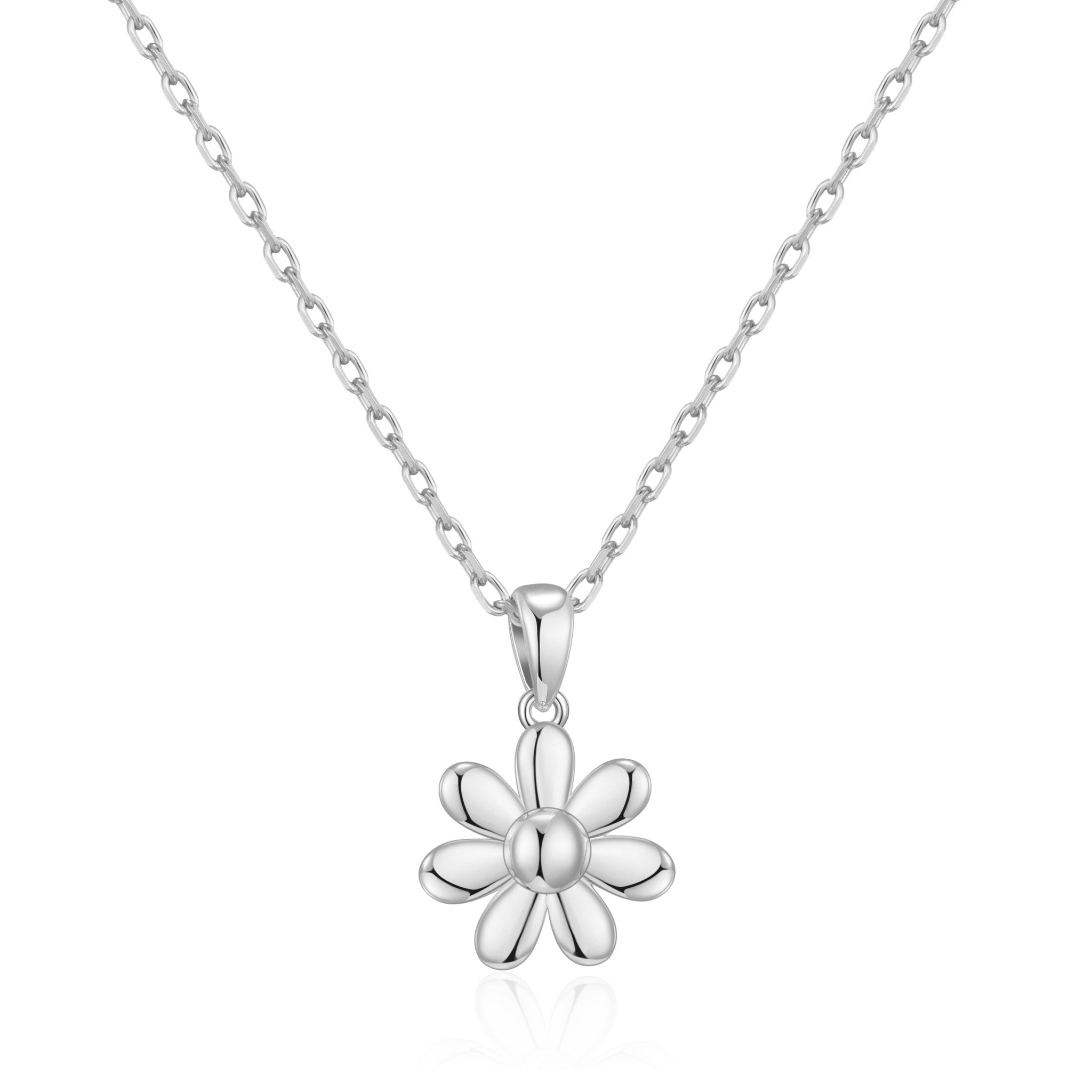 Silver Plated Daisy Necklace