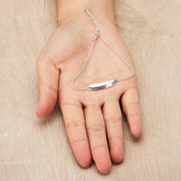 Silver Plated Feather Bracelet