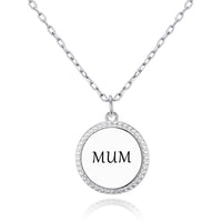 Silver Plated Filigree Disc Mum Necklace