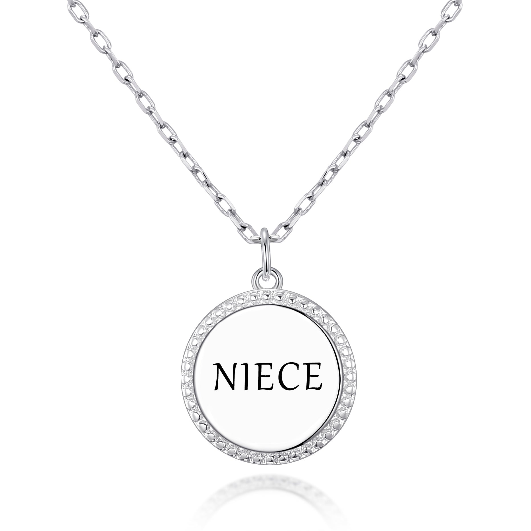 Silver Plated Filigree Disc Niece Necklace