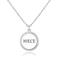 Silver Plated Filigree Disc Niece Necklace