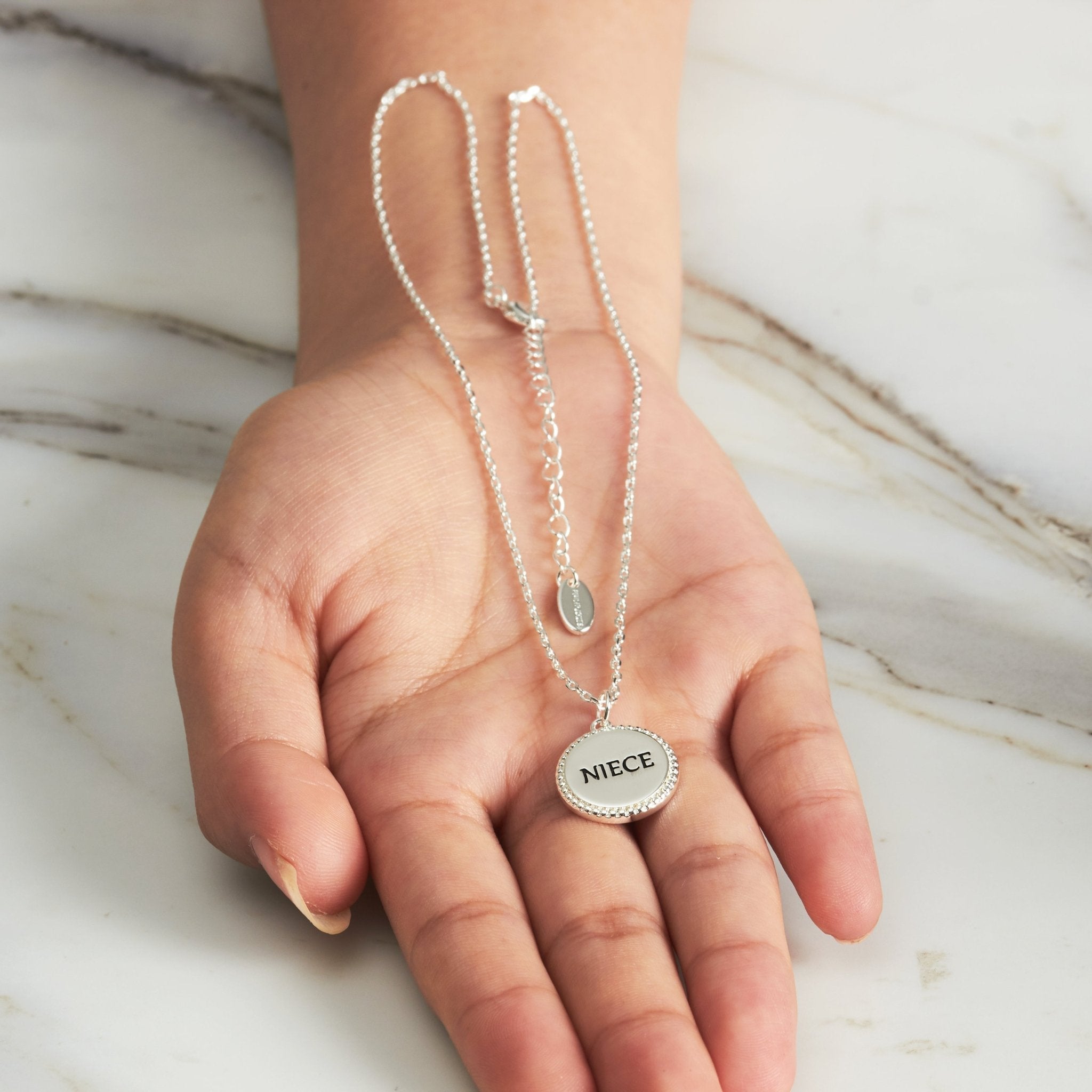 Silver Plated Filigree Disc Niece Necklace