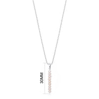 Silver Plated Freshwater Pearl Drop Necklace