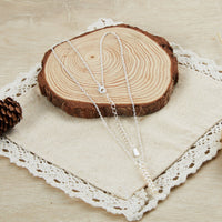 Silver Plated Freshwater Pearl Drop Necklace