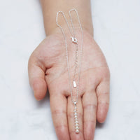 Silver Plated Freshwater Pearl Drop Necklace