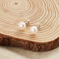 Silver Plated Freshwater Pearl Earrings