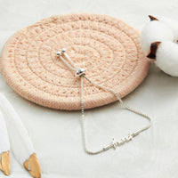 Silver Plated Friend Bracelet Created with Zircondia® Crystals