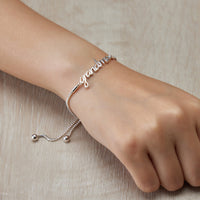 Silver Plated Grandma Bracelet Created with Zircondia® Crystals