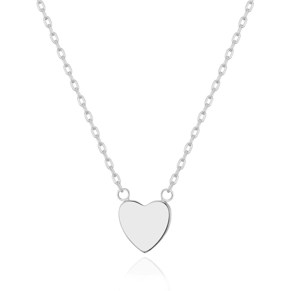 Silver Plated Heart Necklace