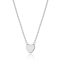 Silver Plated Heart Necklace with Quote Card