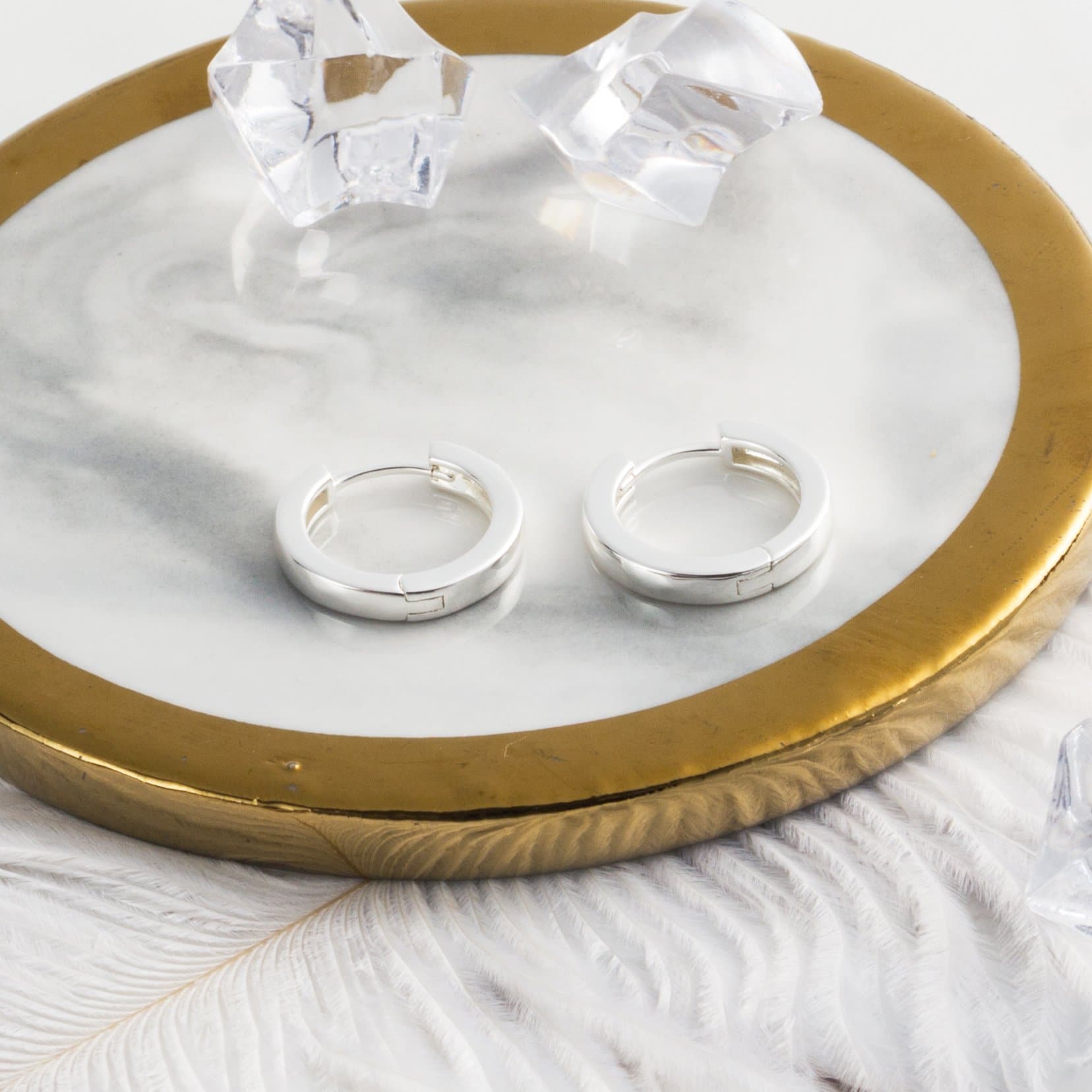 Silver Plated Hoop Earrings