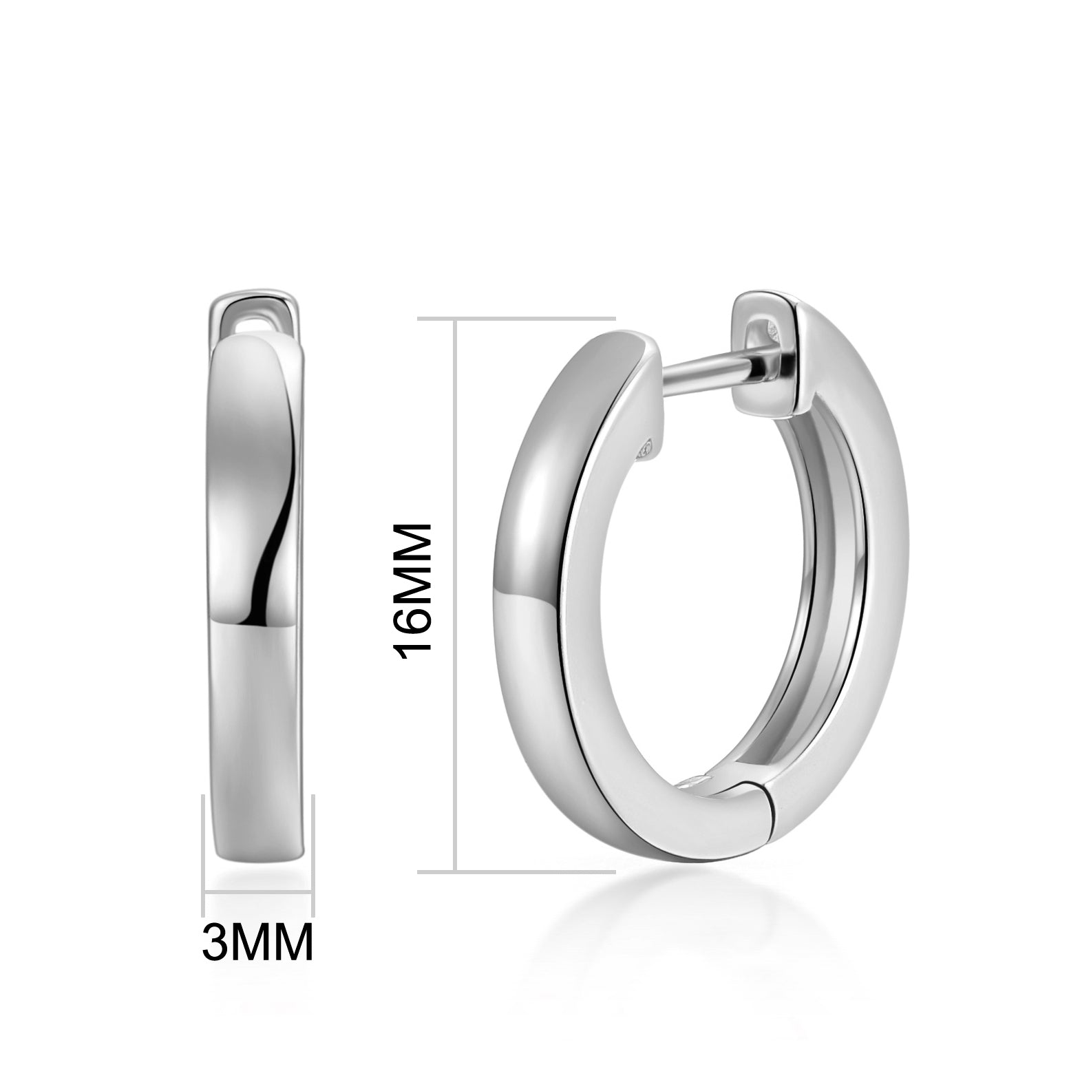 Silver Plated Hoop Earrings