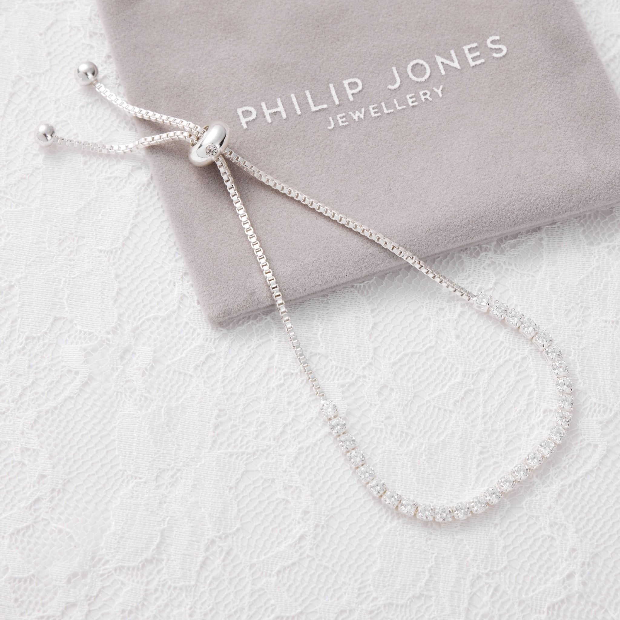 Silver Plated I Couldn't Say I Do Without You Solitaire Wedding Bracelet Created with Zircondia® Crystals